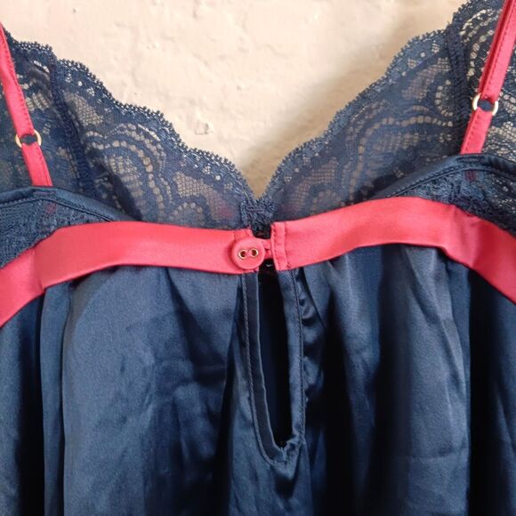 Elle Macpherson Intimates Babydoll Chemise Slip Small Silk Blend Lingerie Lace - Picture 7 of 14